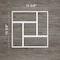 Ekena Millwork Medium Sheffield Decorative Fretwork Wall Panels in Architectural PVC, 15 3/8"W x 15 3/8"H x 3/8"T WALP16X16SHF - alternate 2